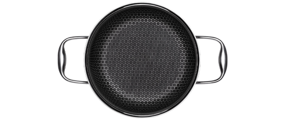 PANELA WOK EM AÇO INOX 34CM 5L HIVE